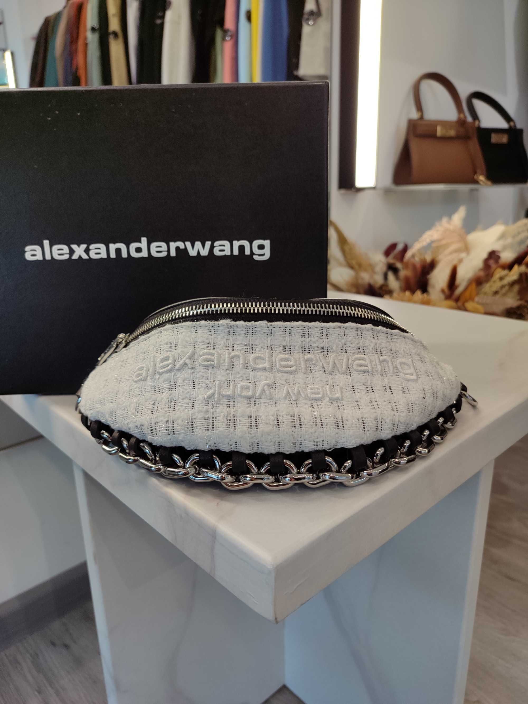 Сумка Alexander Wang Attica Soft Hybrid Fanny Pack White