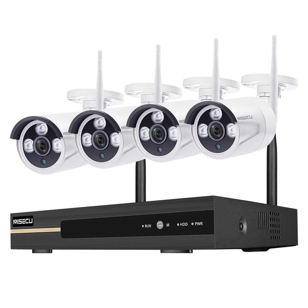 Sistema Vídeo Vigilância WIFI Profissional 4 Cameras Exterior 2160P