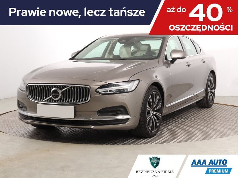 Volvo S90 D5 AWD, Salon Polska, Serwis ASO, 235 KM, Automat, Skóra, Navi,