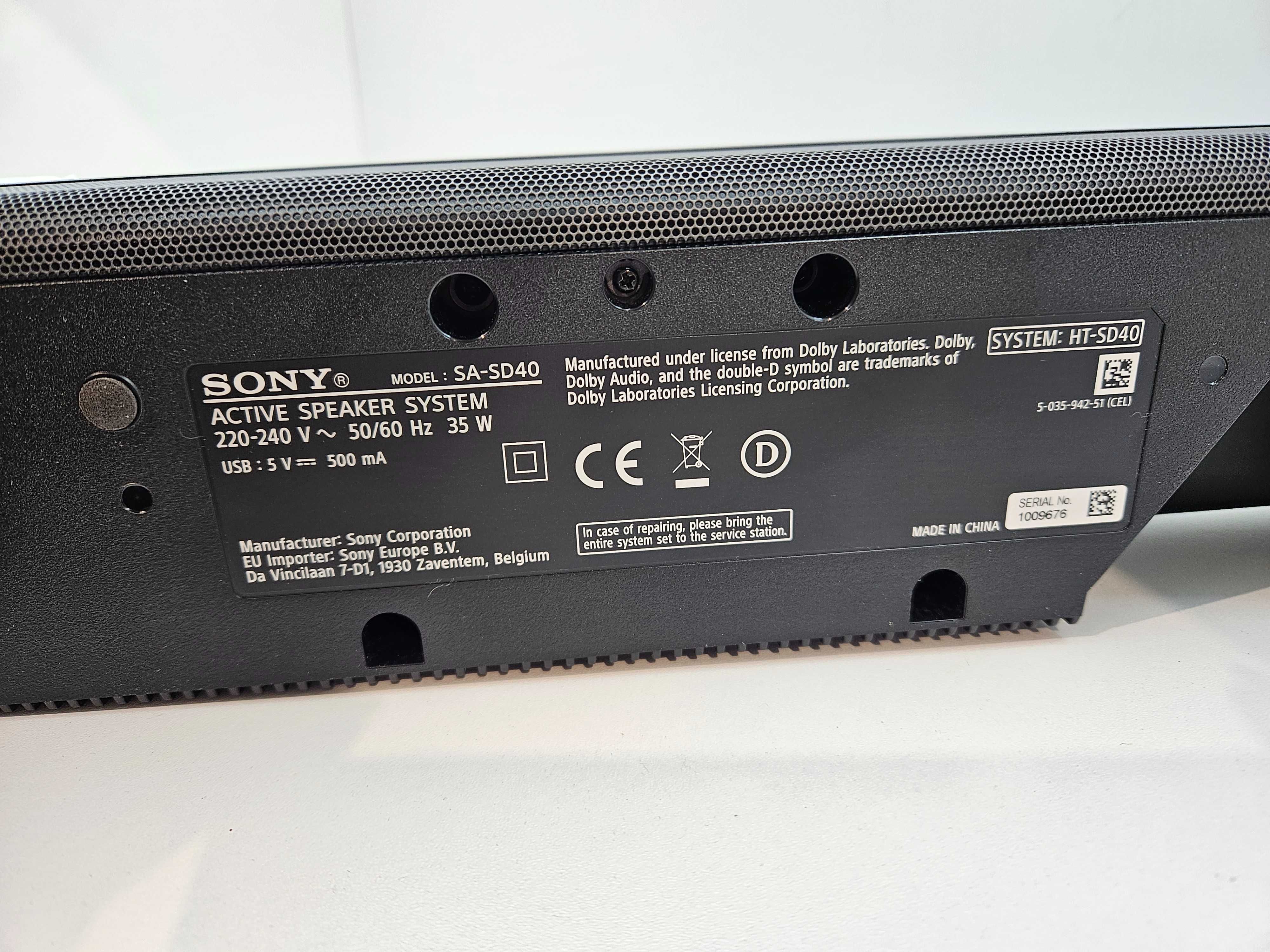 SoundbarSony HT-SD40