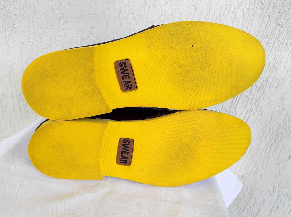 Брендовие кожанние ботинки Swear London р.44