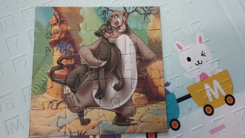 Puzzles Disney (Rei Leão, Dumbo, Bambi, Livro da Selva)