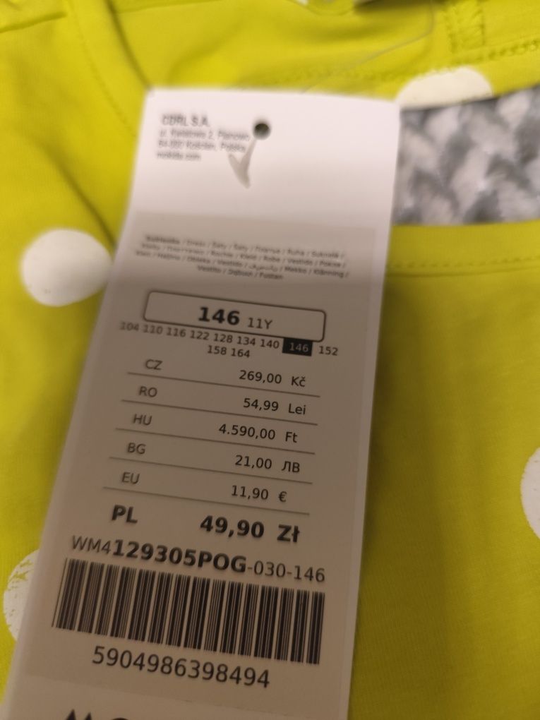 Nowa letnia sukienka mokida od coccodrillo r. 146 na ok.10 lat