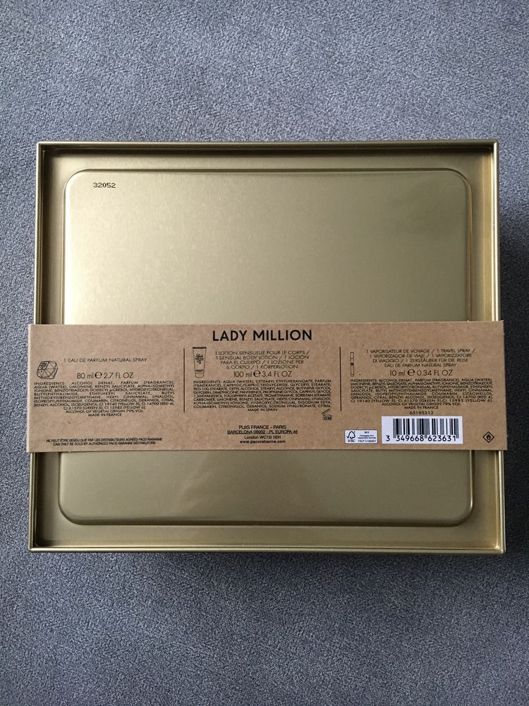 Paco Rabanne Lady Million 80 ml ZESTAW