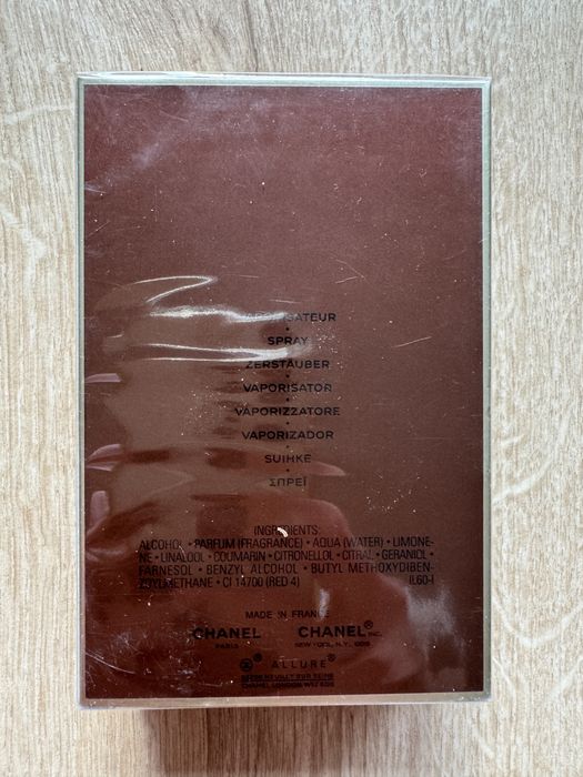 Chanel Allure Homme EDT 100ml, nowe, w folii, batch 8203 - 2022r