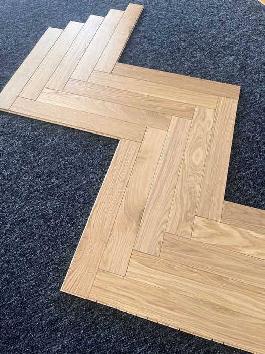 Jodełka klasyczna dębowa 11x68x470 Select Lakier [260 m2]