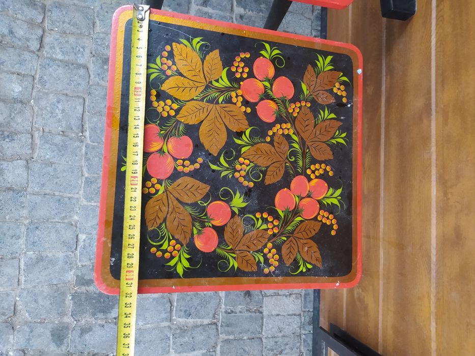 Табуретки, хохлома, Петраковская, Петраківська розпис