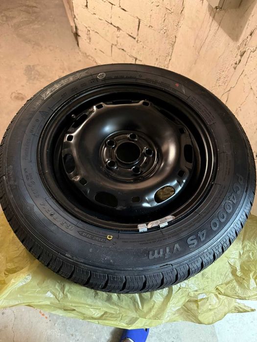 Koło zapasowe VW AUDI SEAT felga stalowa 14" ET38 5x100 opona ZEETEX