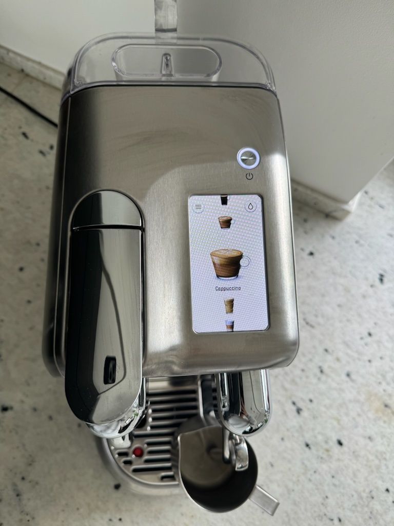 Ekspres kapsułkowy Nespresso Creatista Pro stał nierdzewna 2.3W 19bar