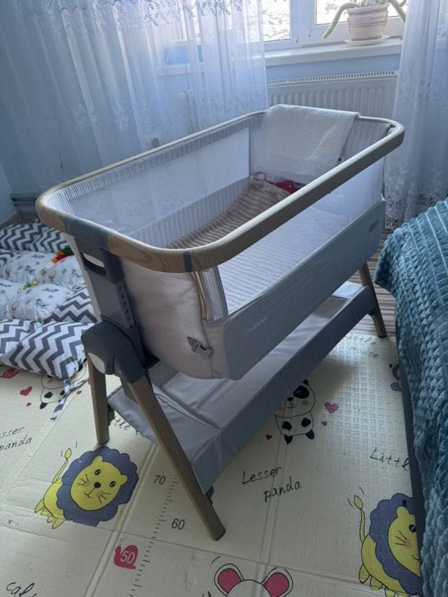Приставне ліжечко Kikka boo Nanna dark grey.