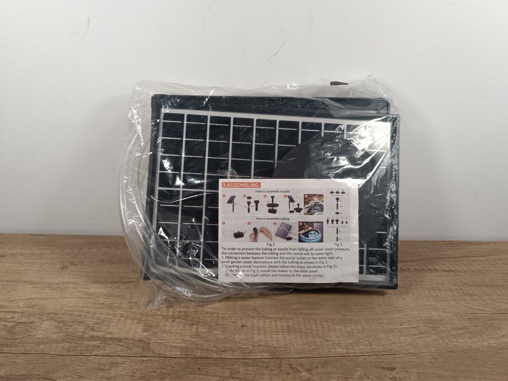 Fontanna solarna 3,5 W do kąpieli ptaków i małych stawów
