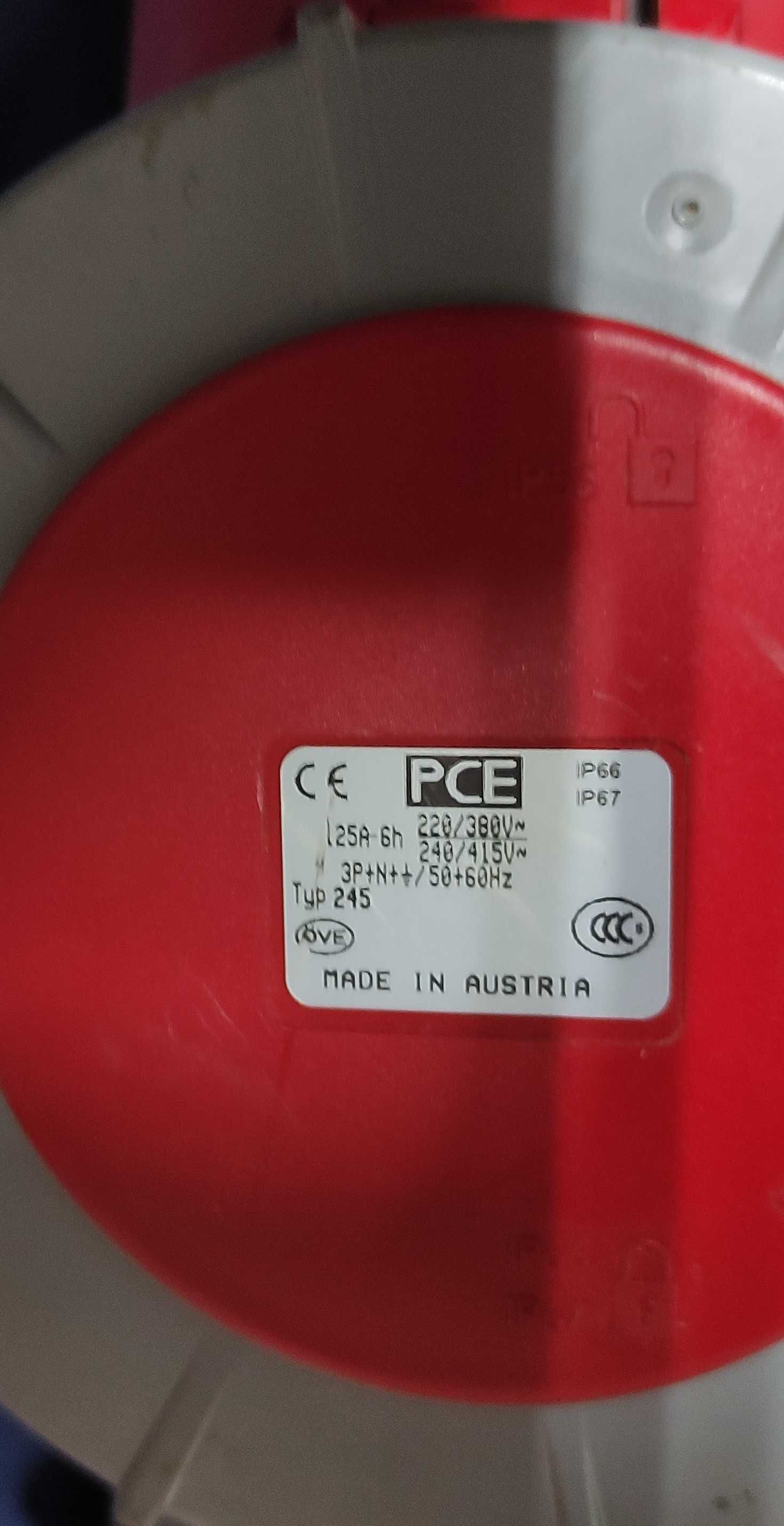 Złącze gniazdo siłowe 125A 5P 400VAC