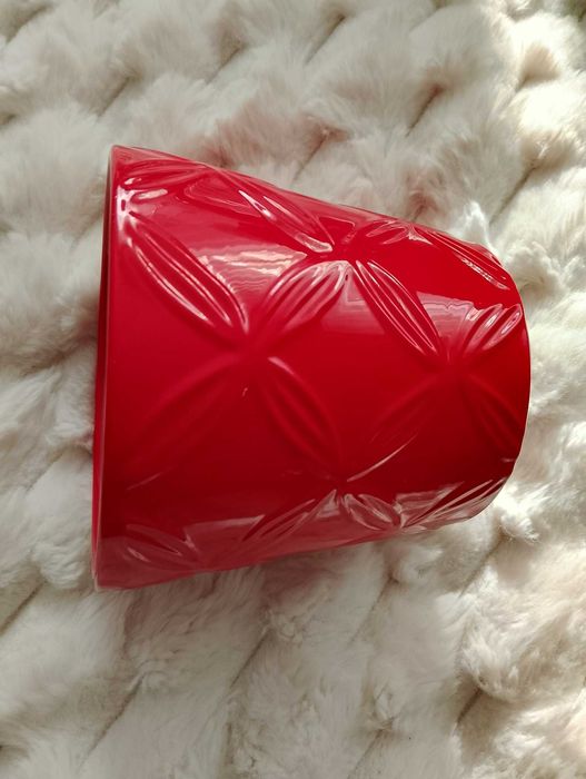IKEA nowa czerwona doniczka osłonka Marry Christmas Świeta