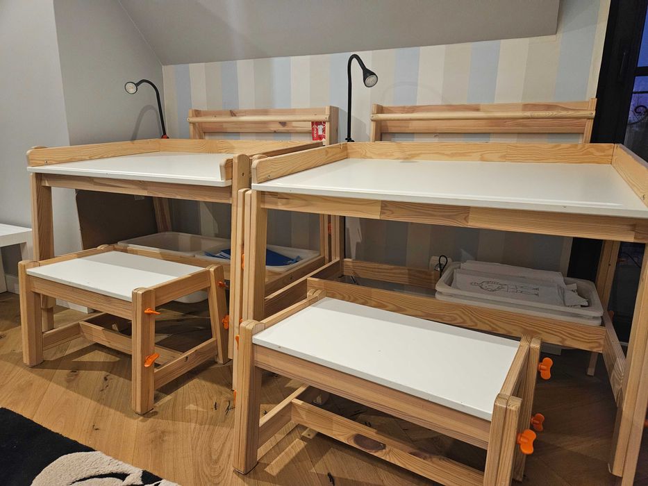 Biurko i ławka dziecięce Ikea FLISAT