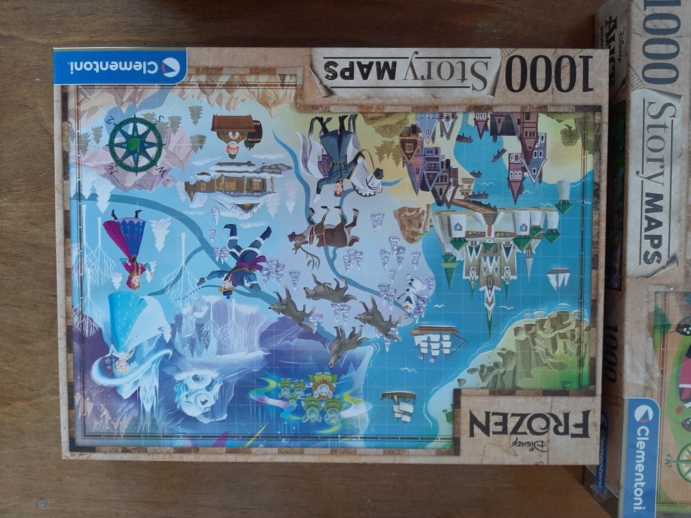 Puzzle 1000 x2 Clementoni Story Maps Disney