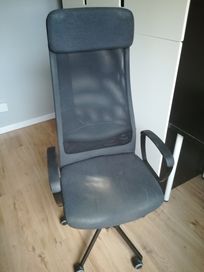 Krzesło biurowe MARKUS Ikea, vissle ciemnoszary