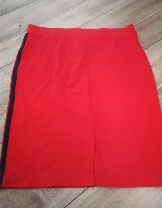 Spódnica damska 40 L porządna bawełna itd czerwona elegancka porządna