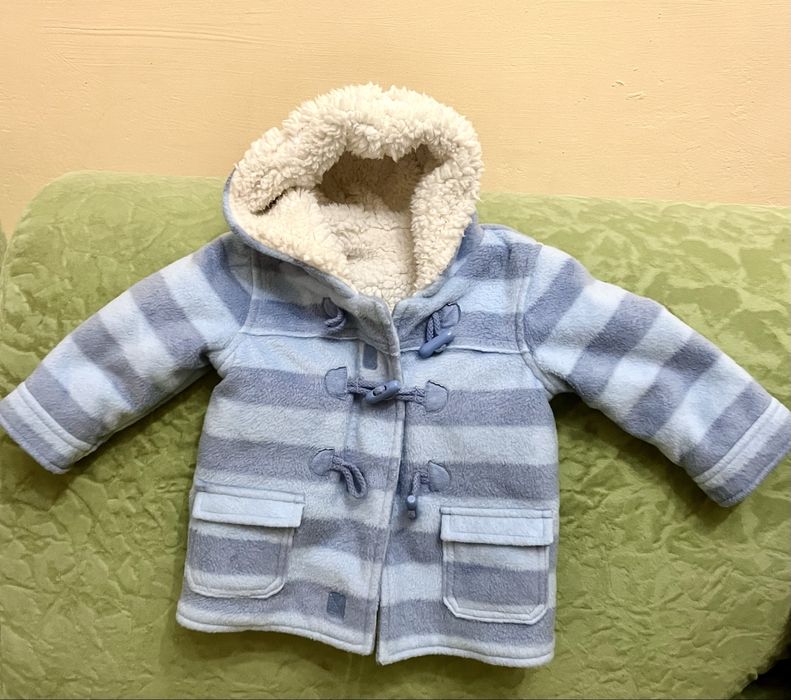 Куртка жакет кардиган George з хутром тедді 68-74 см, 6-9 місяців