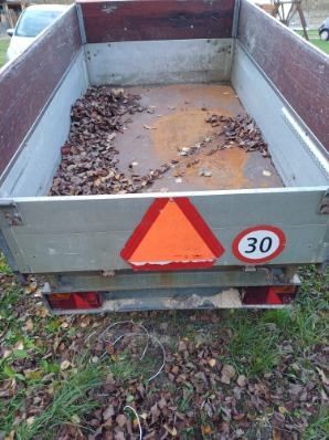 Przyczepka przyczepa  z kiprem mini traktor Kubota Iseki Yanmar