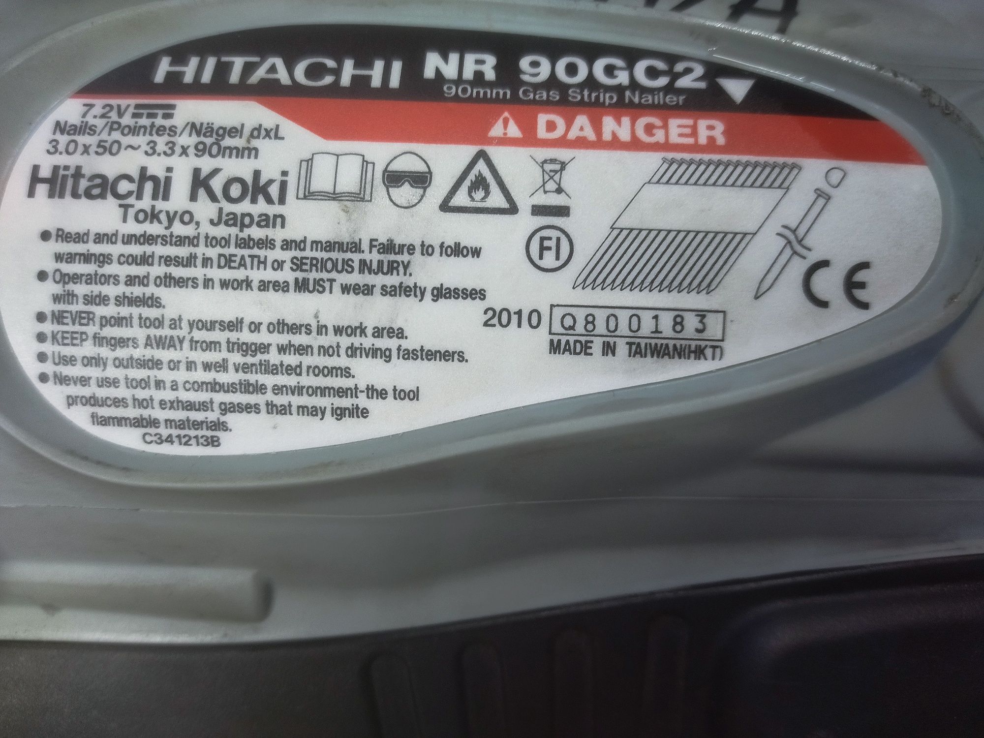 Gwoździarka gazowa Hitachi NR90GC2 Hikoki