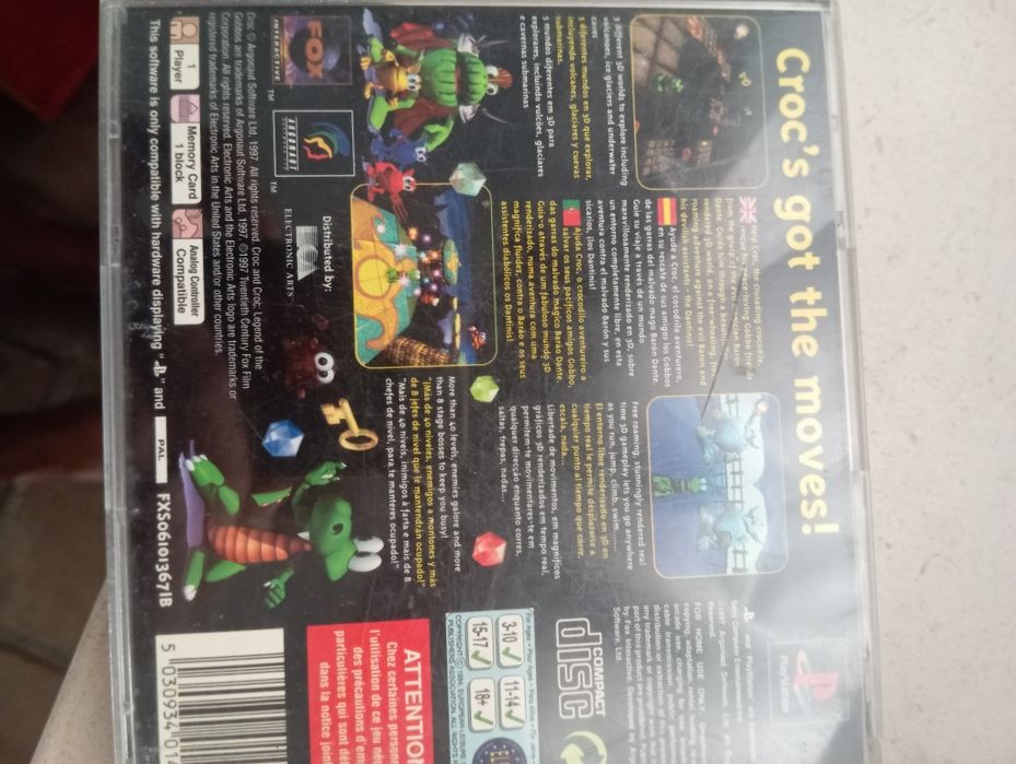 Croc: Legend of the Gobbos (Sony PlayStation 1, 1998