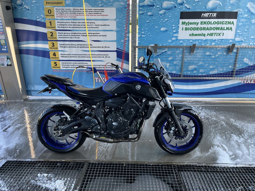 motor motocykl yamaha Mt 07 2018 a2 pelna moc