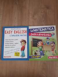 Książki z Włoch do nauki angielskiego oraz matematyki