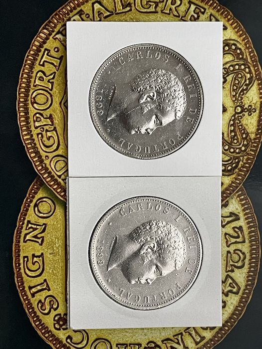 Moedas 1000 Reis prata