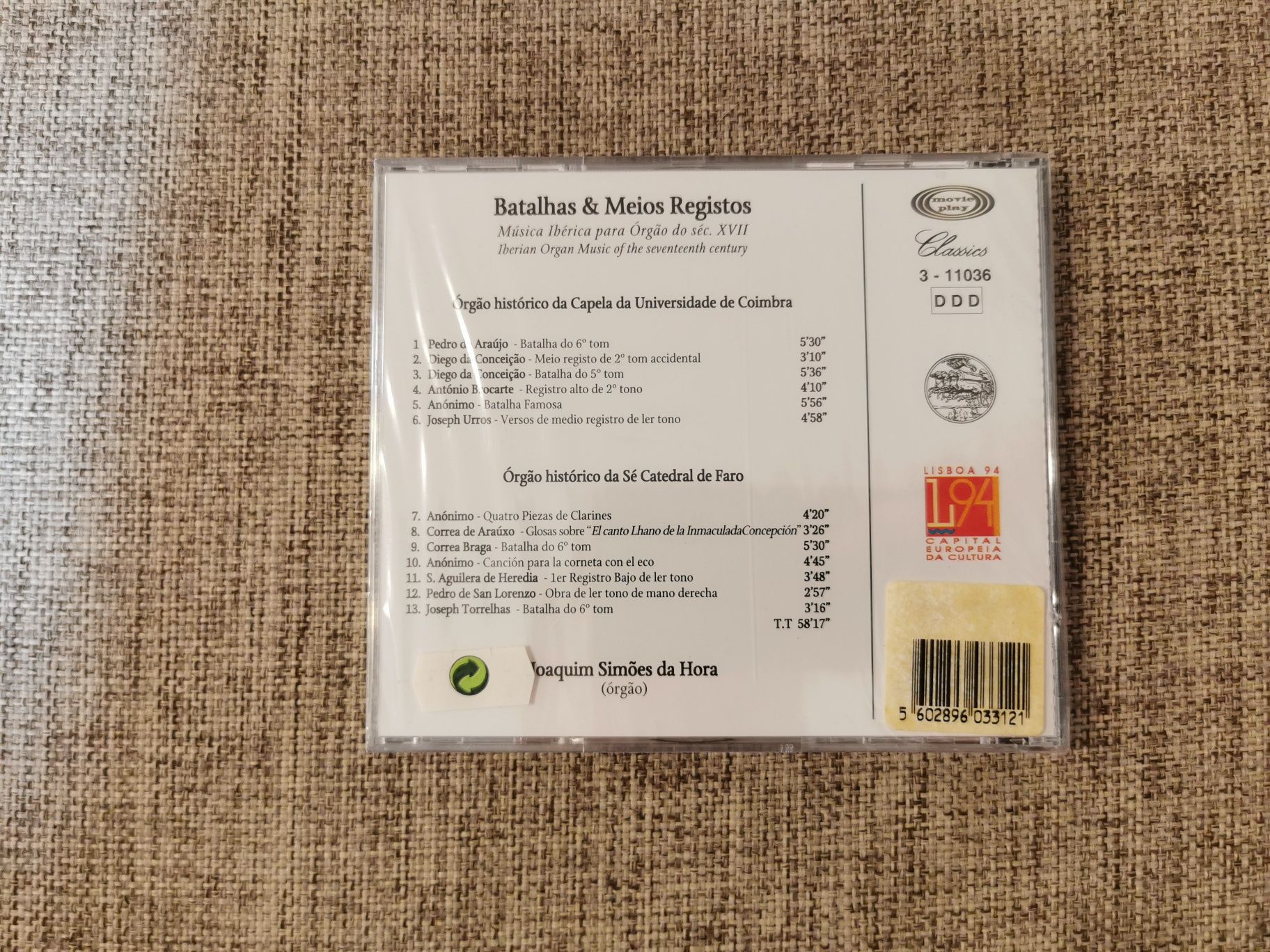 Muzyka CD - Batalhas & Meios Registros Iberian Organ Music
