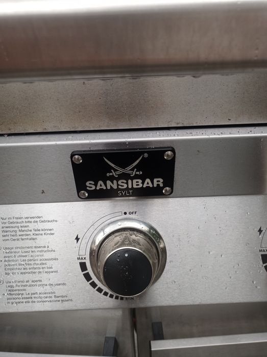 Grill gazowy duży nierdzewny