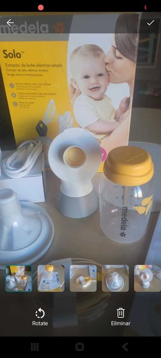 Acessórios de extrator de leite da Medela solo