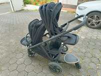Carrinho duplo Gazelle S, com duas cadeiras