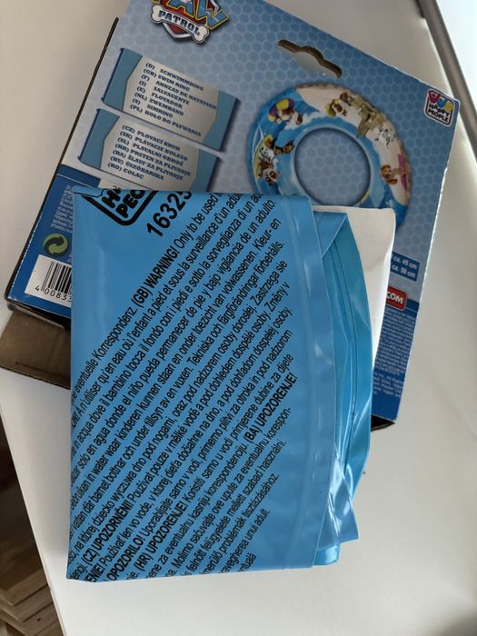 Kolo dmuchane, nad morze lub basen, psi patrol, nowe