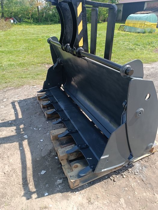 jcb 3cx krokodyl 230cm  pług chwytak łyzka przedni koparka