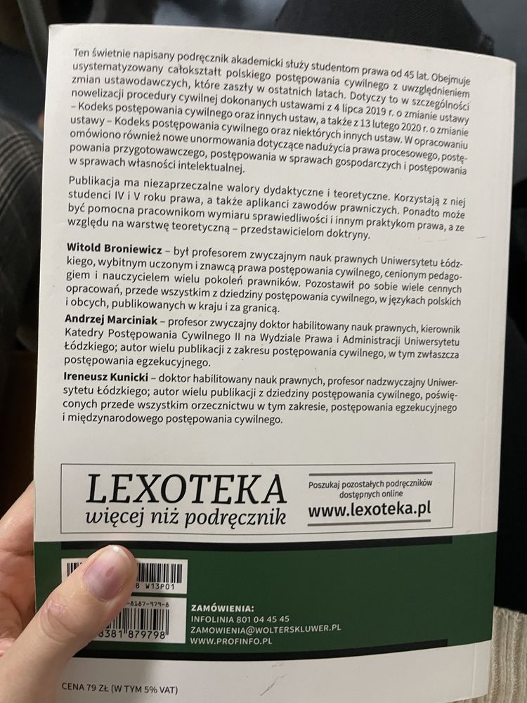 Postępowanie cywilne w zarysie Broniewicz Marciniak Kunicki