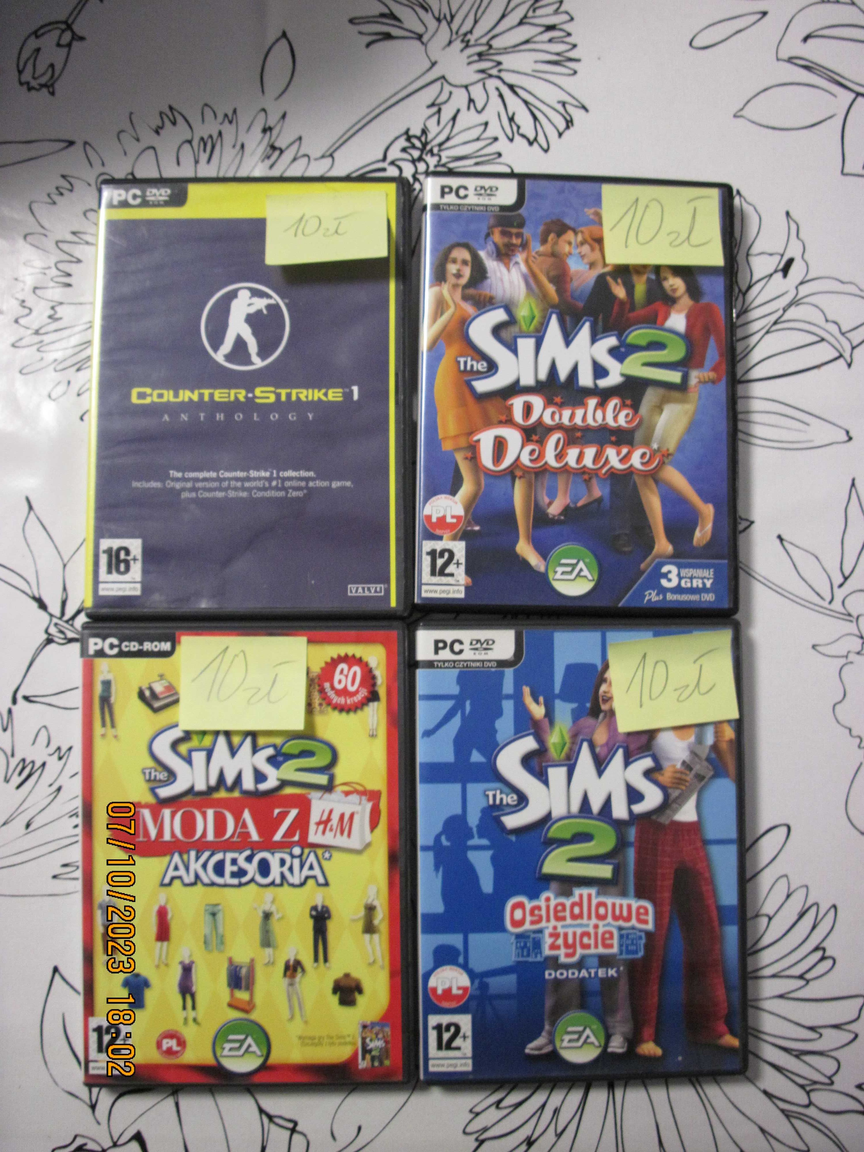 Gry PC DVD Sims - zestaw