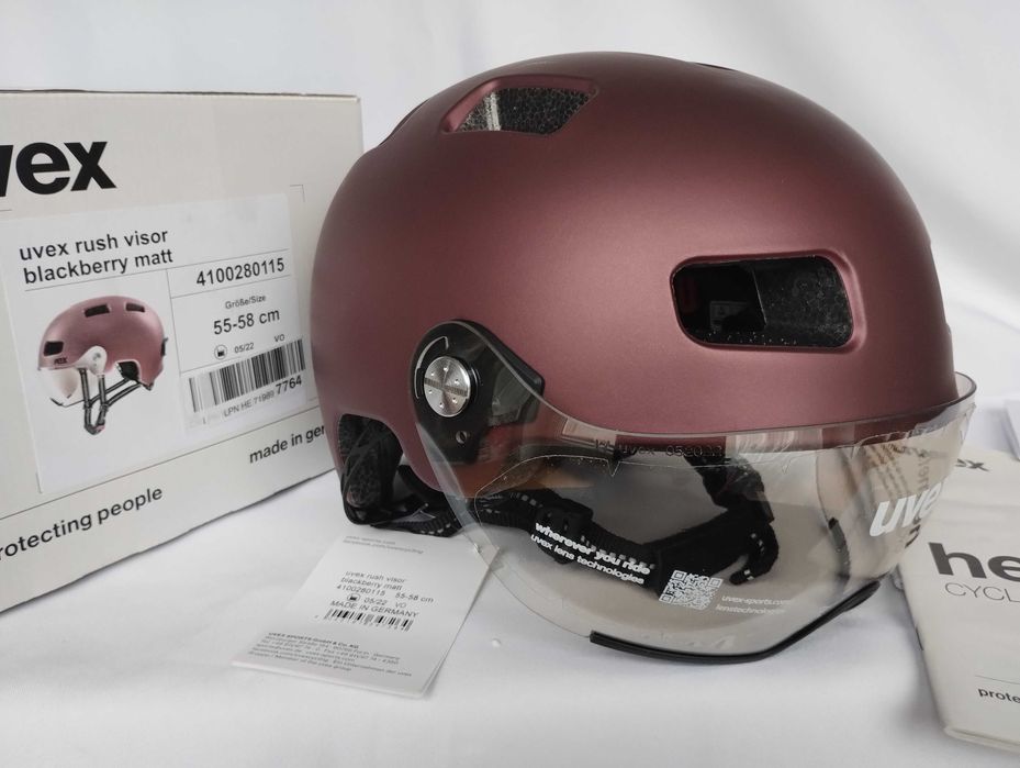 Kask rowerowy Uvex Rush Visor Blackberry Matt M 55-58cm