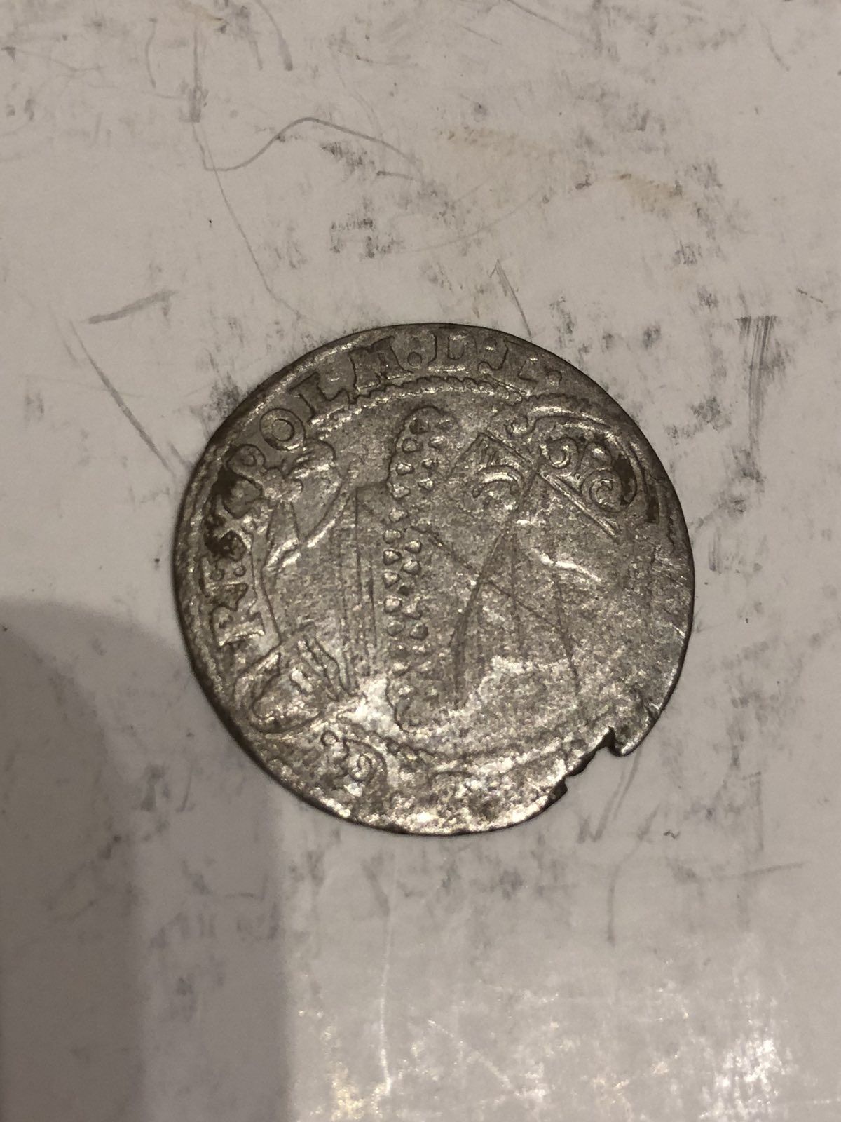SREBRNA moneta średniowieczna polską