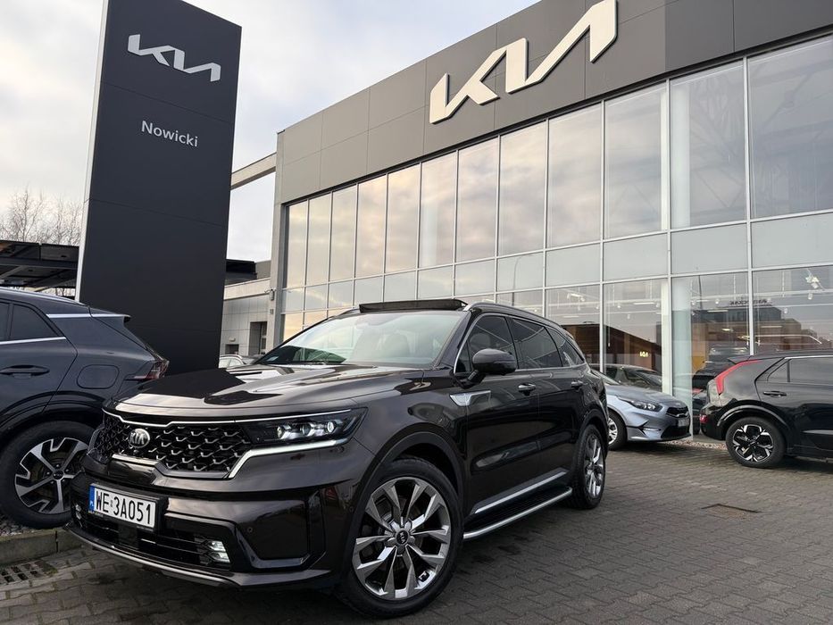 Kia Sorento XL+PRE+RSP+ALU+HAK 2.2D 202KM 8DCT 4WD 7S salon Polska, HAK, VAT 23%