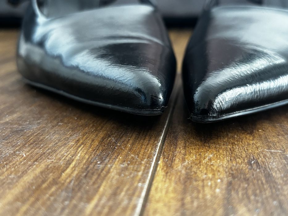 czółenka buty na niskim obcasie