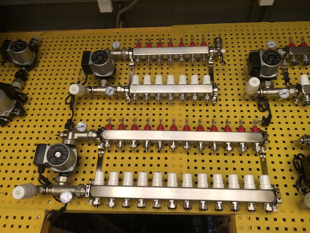 Колектор для теплої підлоги Krakow в сборі на 3 виходи.Польша.Опт.ціни