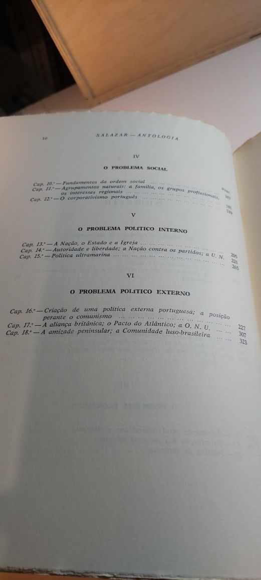 Salazar - Antologia (1909-66, Coimbra Editora)