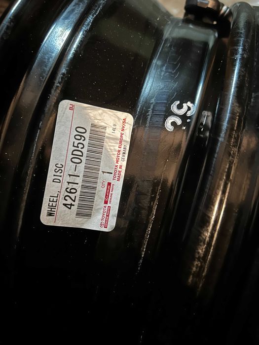 Felgi stalowe 4x100 Toyota Yaris 5Jx15 Suzuki Swift