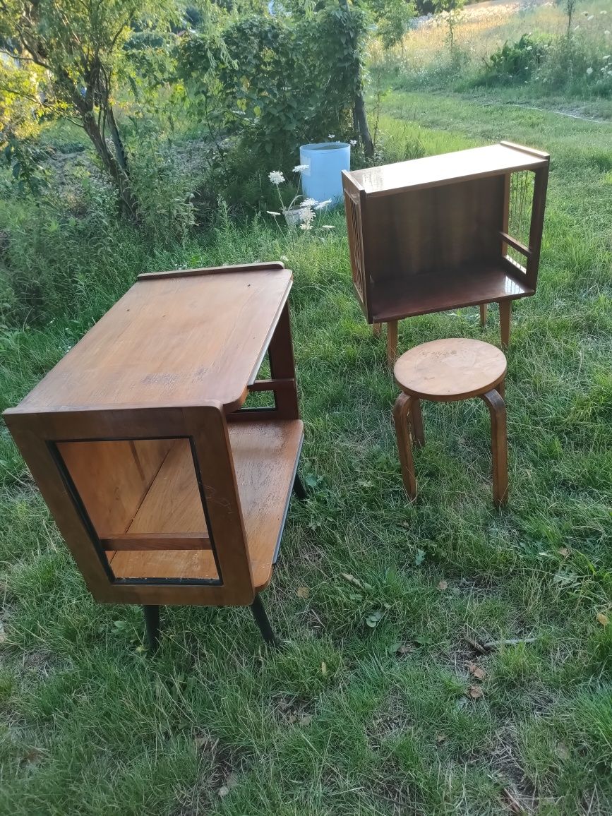 Krzesło meble  PRL taboret