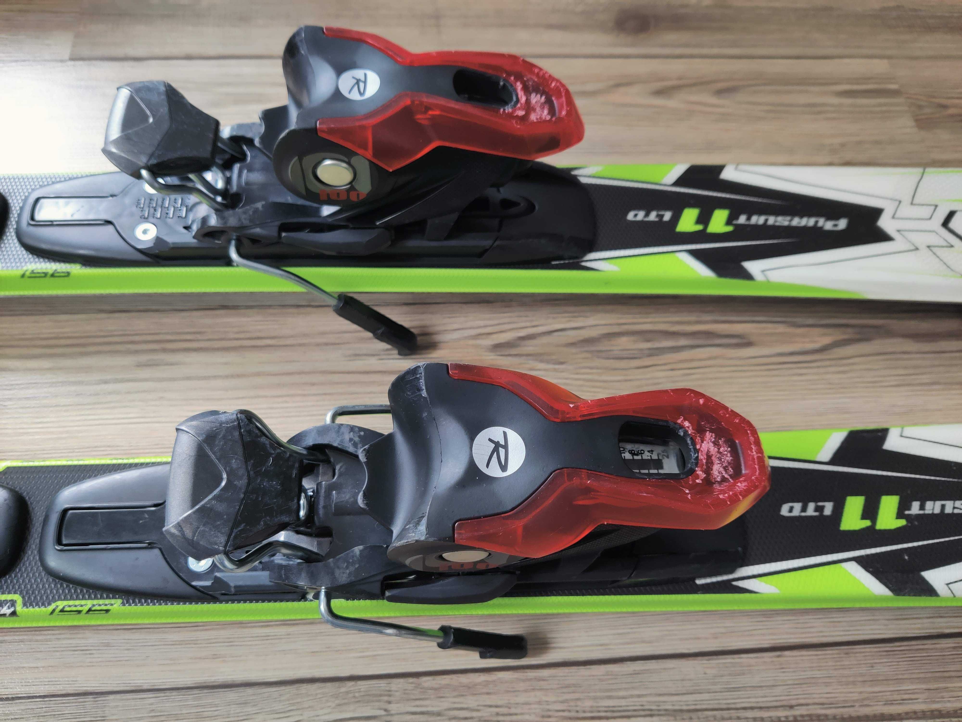 narty Rossignol Pursuit 11 LTD 155cm z wiązaniami pierwszy właściciel