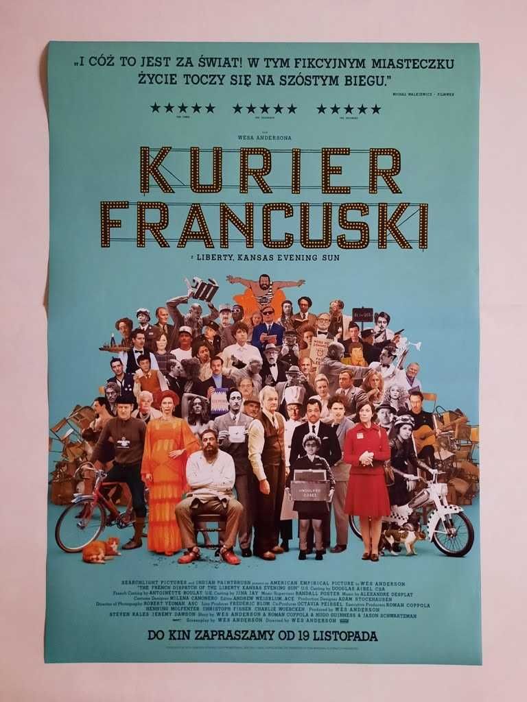 Plakat filmowy oryginalny - Kurier francuski