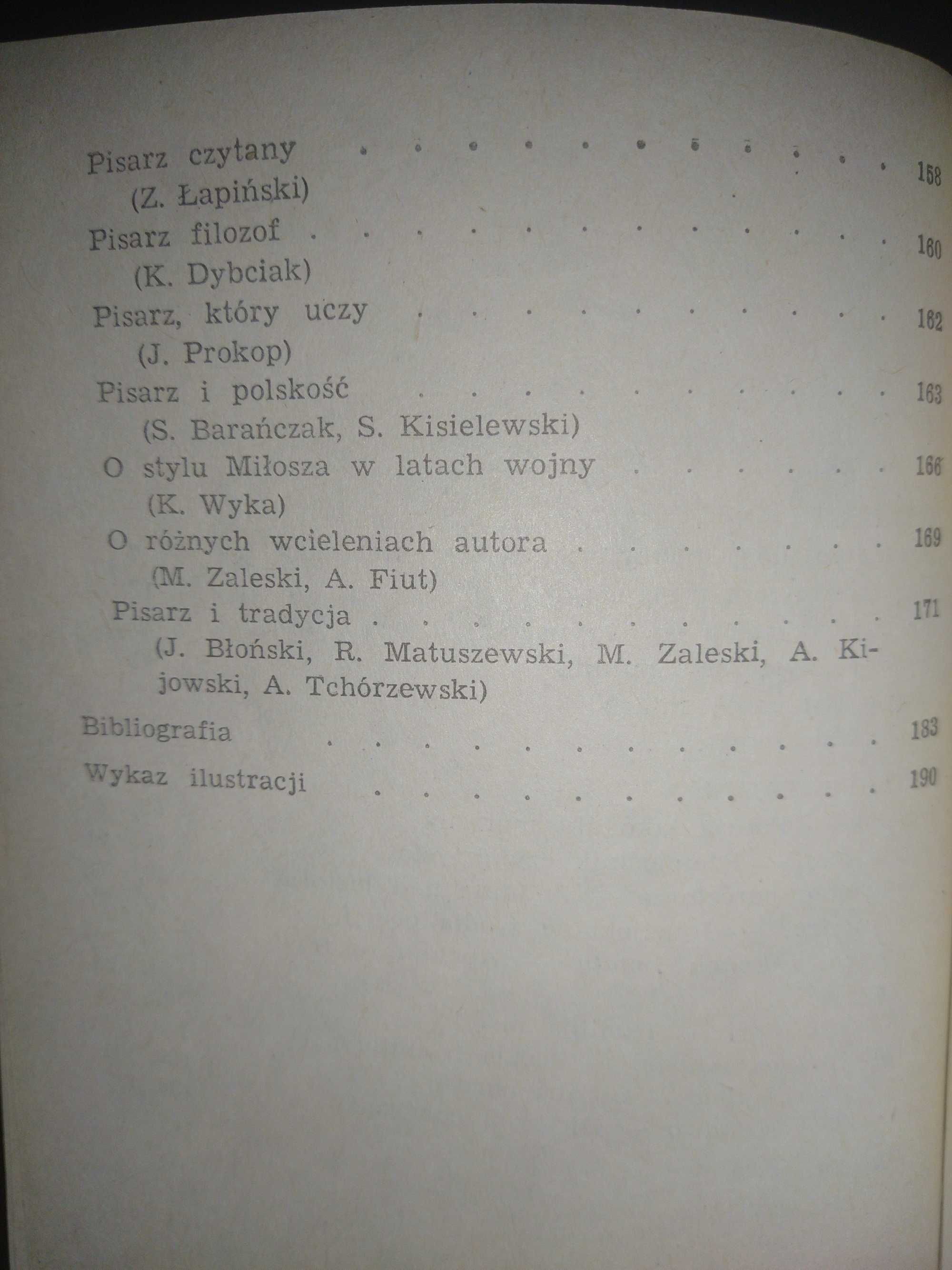 Poezje Czesława Miłosza Bożena Chrząstowska 1982