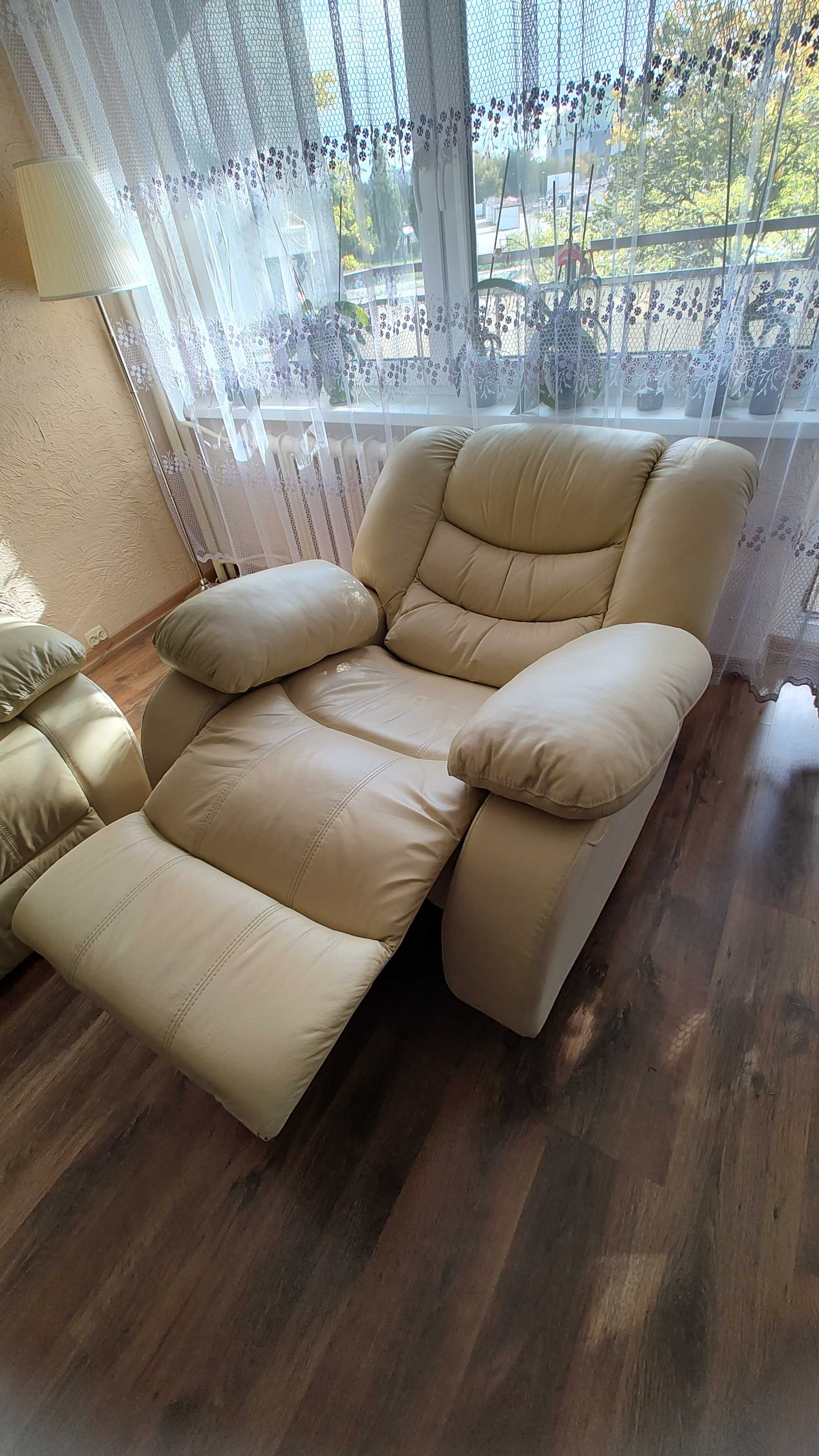 Sofa + fotele z funkcją relaks