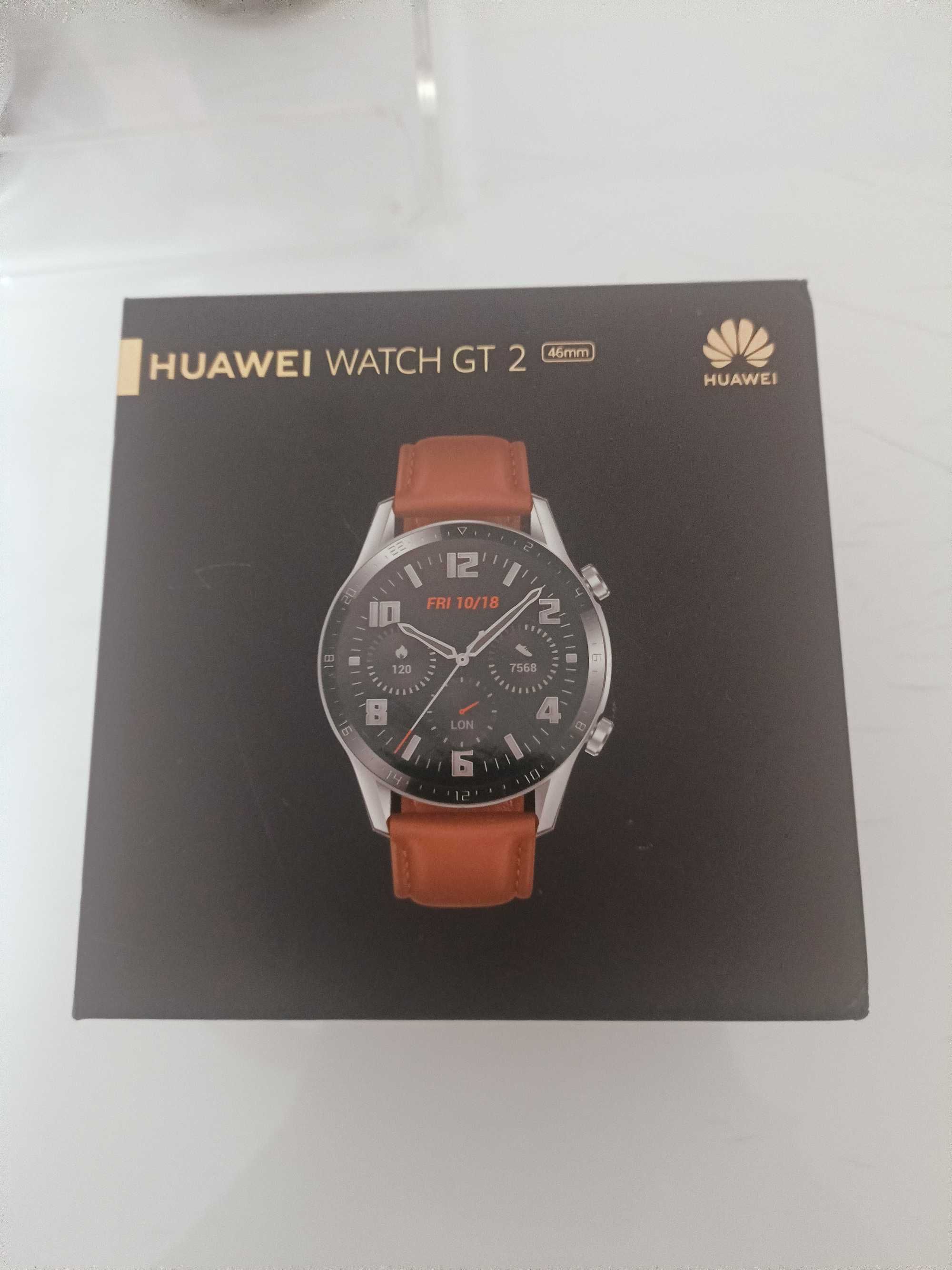 Smartwatch HUAWEI Watch GT 2 Classic 46mm (Suporta SpO2 - Castanho)