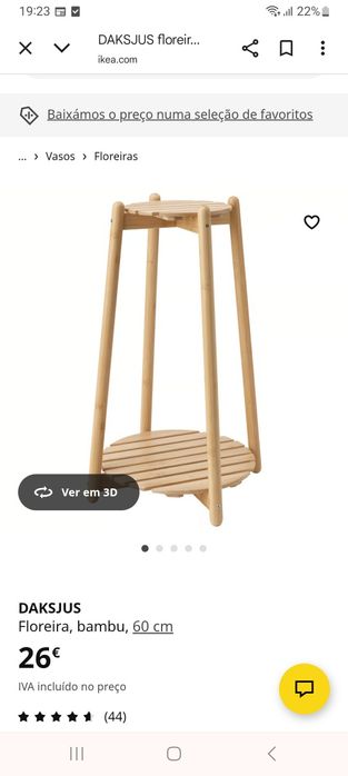 Floreira ikea bambu